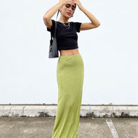 Harriette Maxi Skirt Green