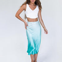 Seabreeze Midi Skirt Green