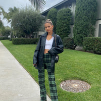 Zara Pant Green Check