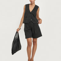 In Office Longline Shorts Grey