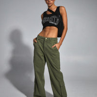 Jagger & Stone Christina Cargo Pants Khaki