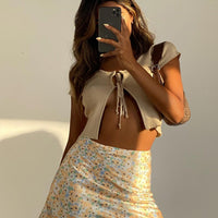 Fine Lines Mini Skirt