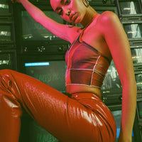 Madi Pu Pant Red