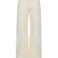 Kiaan Low Rise Wide Leg Pants Cream
