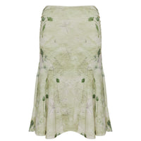 Lewish Low Rise Midi Skirt Green Floral