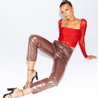 Love Lies Pants Brown
