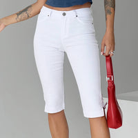Meet Me Capri Pants White