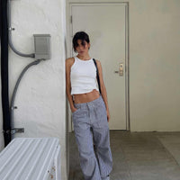 Miami Vice Pants Navy Pinstripe