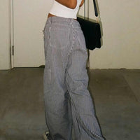 Miami Vice Pants Navy Pinstripe