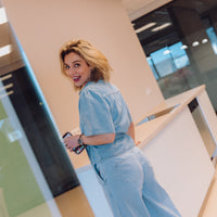 MSCHIngrid Lis HW Wide Jeans - Light Blue Wash