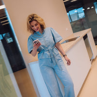 MSCHIngrid Lis HW Wide Jeans - Light Blue Wash