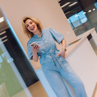 MSCHIngrid Lis HW Wide Jeans - Light Blue Wash