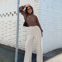 Motel Obeli Trouser Rib Cream