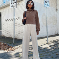 Motel Obeli Trouser Rib Cream