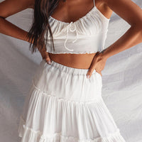 Marlowe Mini Skirt White