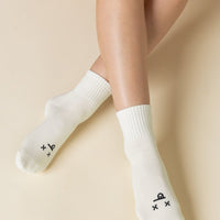 Mixed Emotions Crew Socks - Dead Face