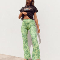 Motel Heny Trouser Blurred Floral Green