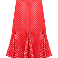 Musemeci Midi Skirt Red