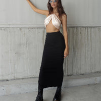 Oscar Maxi Skirt Black