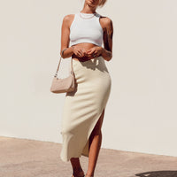 Abigail Midi Skirt Cream