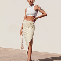 Abigail Midi Skirt Cream