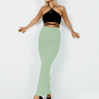 Oscar Maxi Skirt Sage