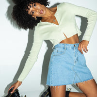 Hallie Denim Mini Skirt