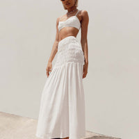 Porto Maxi Skirt White