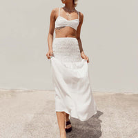 Porto Maxi Skirt White