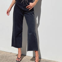 Ruby Cropped Jean Black Denim