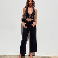 Ruby Cropped Jean Black Denim