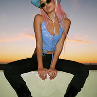 Jess Cut Out Pants Black