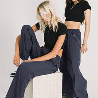 Snow Parachute Pants Slate Petite