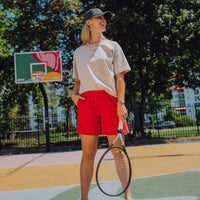 Stripe Short - Rood