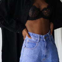 The Swalla Shorts Blue Denim