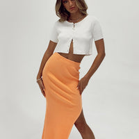 Tanna Midi Skirt Orange