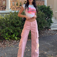The Ragged Priest Brat Jeans Pink