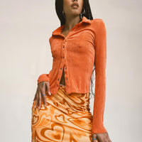 Theordore Mini Skirt Orange