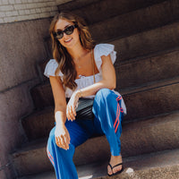 Stripe Pants - Blauw