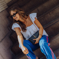 Stripe Pants - Blauw