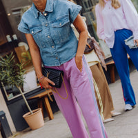 Stripe Pants - Lila