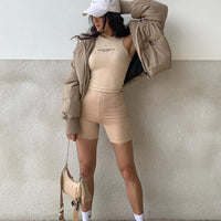 Biker Short Beige