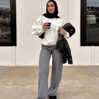 Archer Pants Pinstripe Grey Petite