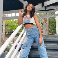 The Stacey Jeans Denim Blue