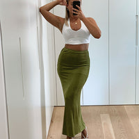 Harriette Maxi Skirt Green