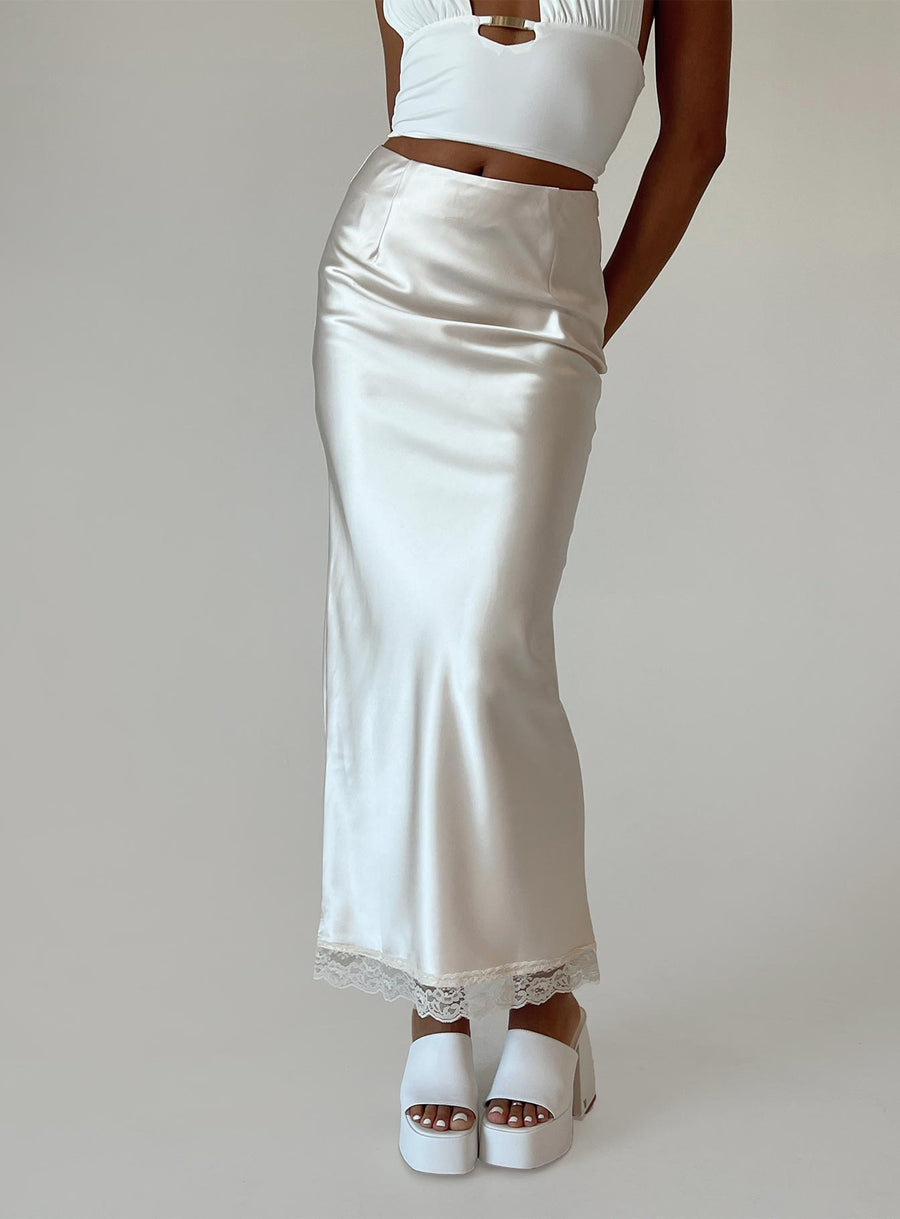 Kamden Midi Skirt Cream