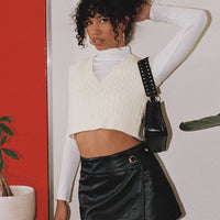 Motel Rolo Skirt PU Black