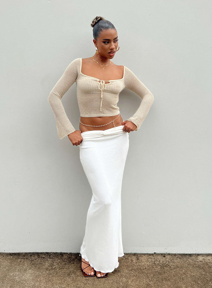 Berkshire Maxi Skirt White
