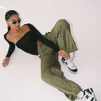 Motel Juwan Trouser Parachute Green