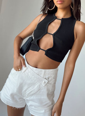 Danisa Denim Shorts White